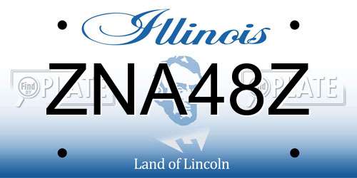 ZNA48Z Illinois License Plate
