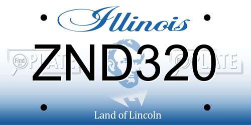 ZND320 Illinois License Plate