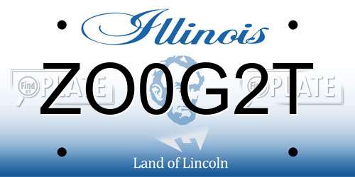ZO0G2T Illinois License Plate