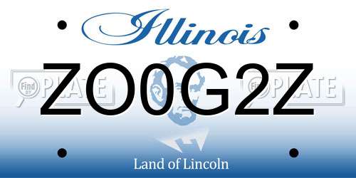 ZO0G2Z Illinois License Plate