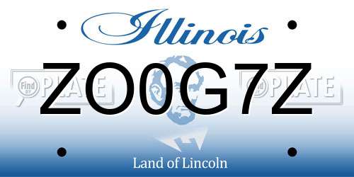 ZO0G7Z Illinois License Plate