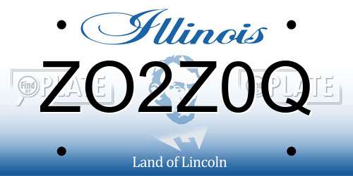 ZO2Z0Q Illinois License Plate