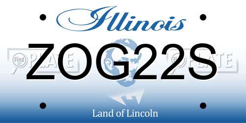 ZOG22S Illinois License Plate