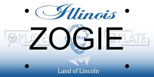 ZOGIE Illinois License Plate