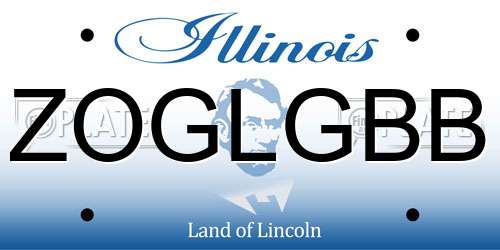 ZOGLGBB Illinois License Plate