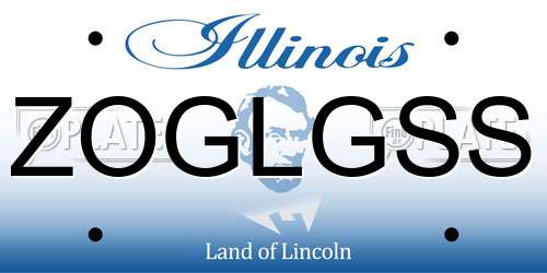 ZOGLGSS Illinois License Plate