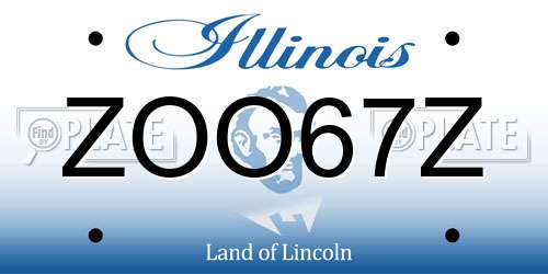 ZOO67Z Illinois License Plate