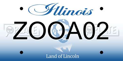 ZOOA02 Illinois License Plate
