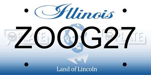 ZOOG27 Illinois License Plate