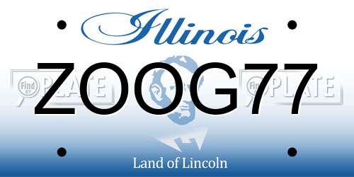 ZOOG77 Illinois License Plate