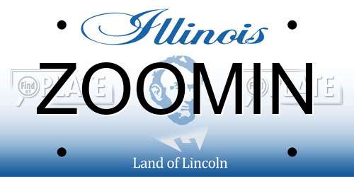 ZOOMIN Illinois License Plate