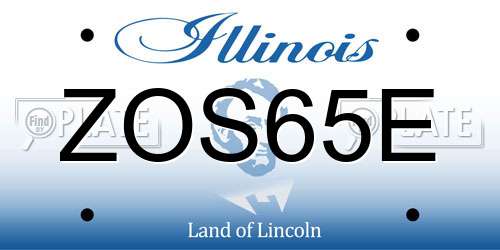 ZOS65E Illinois License Plate