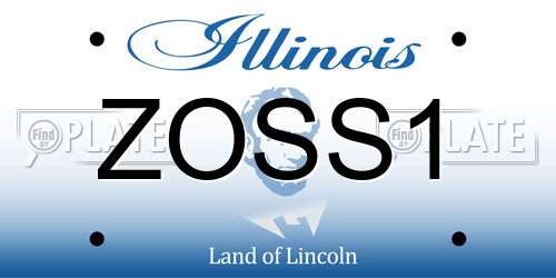 ZOSS1 Illinois License Plate