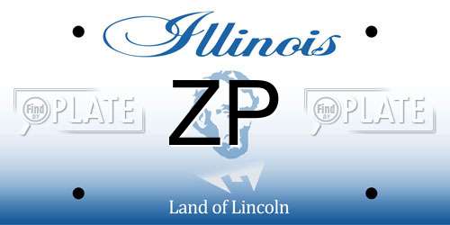 ZP Illinois License Plate