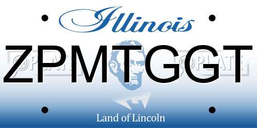 ZPMTGGT Illinois License Plate