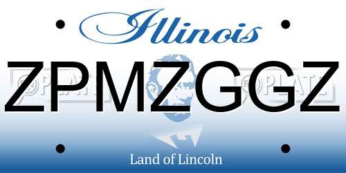 ZPMZGGZ Illinois License Plate