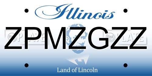 ZPMZGZZ Illinois License Plate
