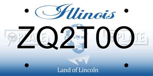 ZQ2T0O Illinois License Plate