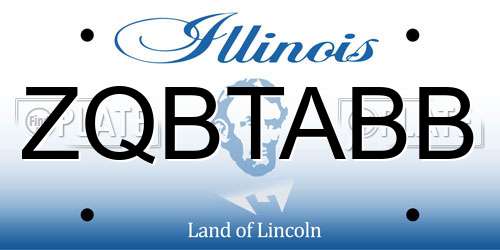 ZQBTABB Illinois License Plate