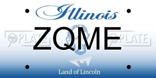 ZQME Illinois License Plate