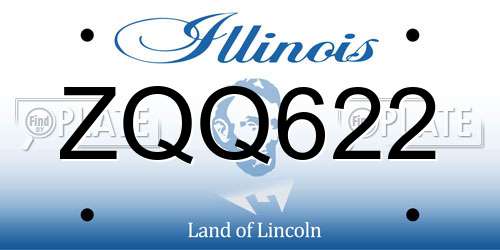 ZQQ622 Illinois License Plate
