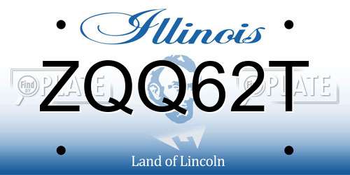 ZQQ62T Illinois License Plate