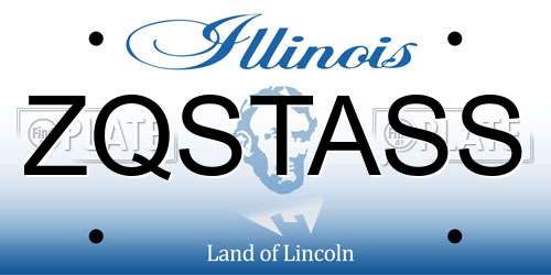 ZQSTASS Illinois License Plate