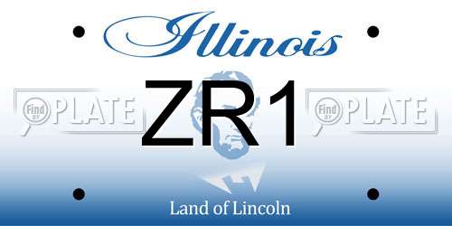 ZR1 Illinois License Plate