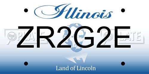 ZR2G2E Illinois License Plate