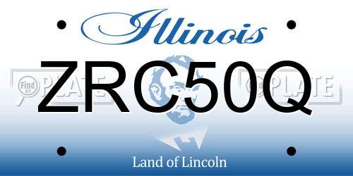 ZRC50Q Illinois License Plate