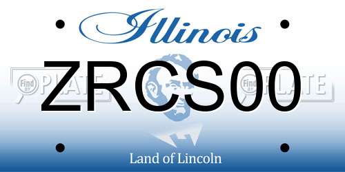 ZRCS00 Illinois License Plate