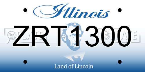 ZRT1300 Illinois License Plate