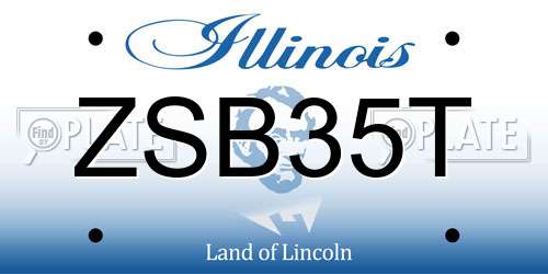 ZSB35T Illinois License Plate