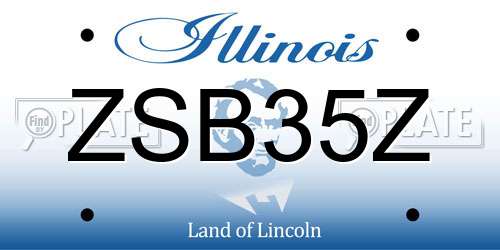 ZSB35Z Illinois License Plate