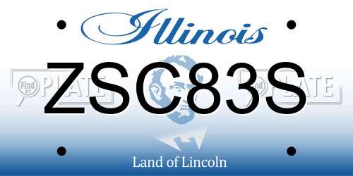 ZSC83S Illinois License Plate
