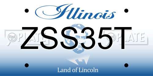ZSS35T Illinois License Plate