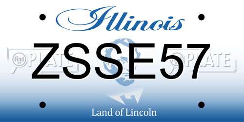 ZSSE57 Illinois License Plate