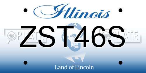 ZST46S Illinois License Plate