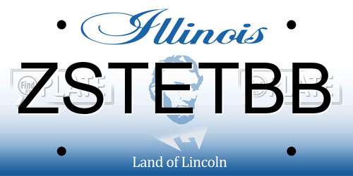 ZSTETBB Illinois License Plate