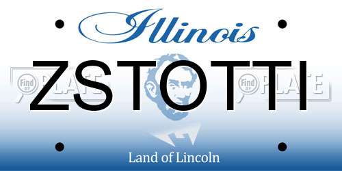 ZSTOTTI Illinois License Plate