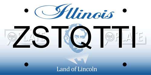 ZSTQTTI Illinois License Plate