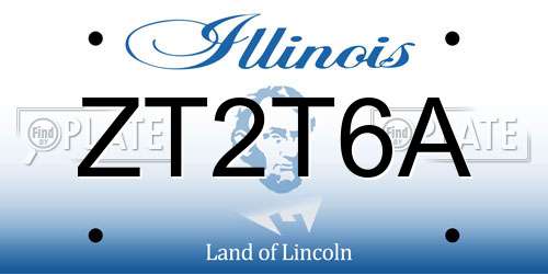 ZT2T6A Illinois License Plate