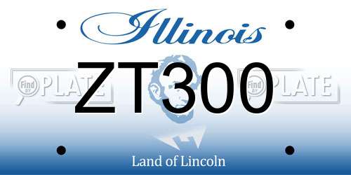 ZT300 Illinois License Plate