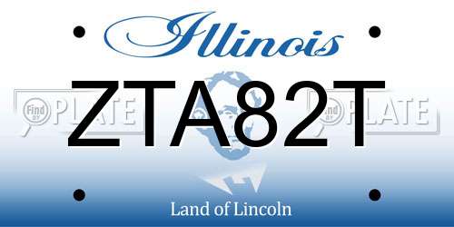 ZTA82T Illinois License Plate