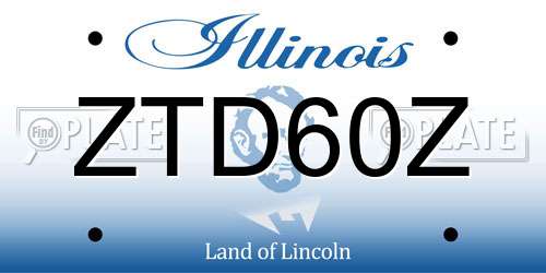 ZTD60Z Illinois License Plate
