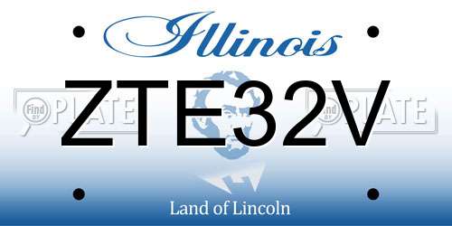ZTE32V Illinois License Plate
