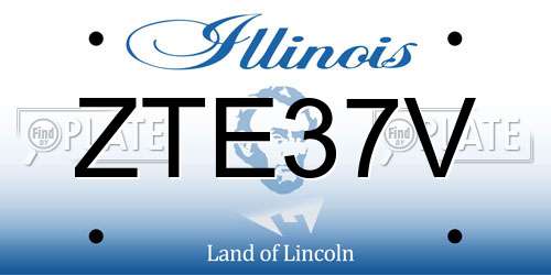 ZTE37V Illinois License Plate