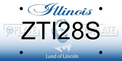 ZTI28S Illinois License Plate