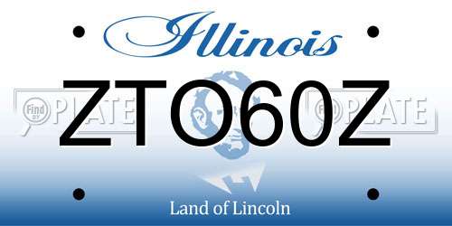 ZTO60Z Illinois License Plate