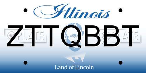 ZTTQBBT Illinois License Plate